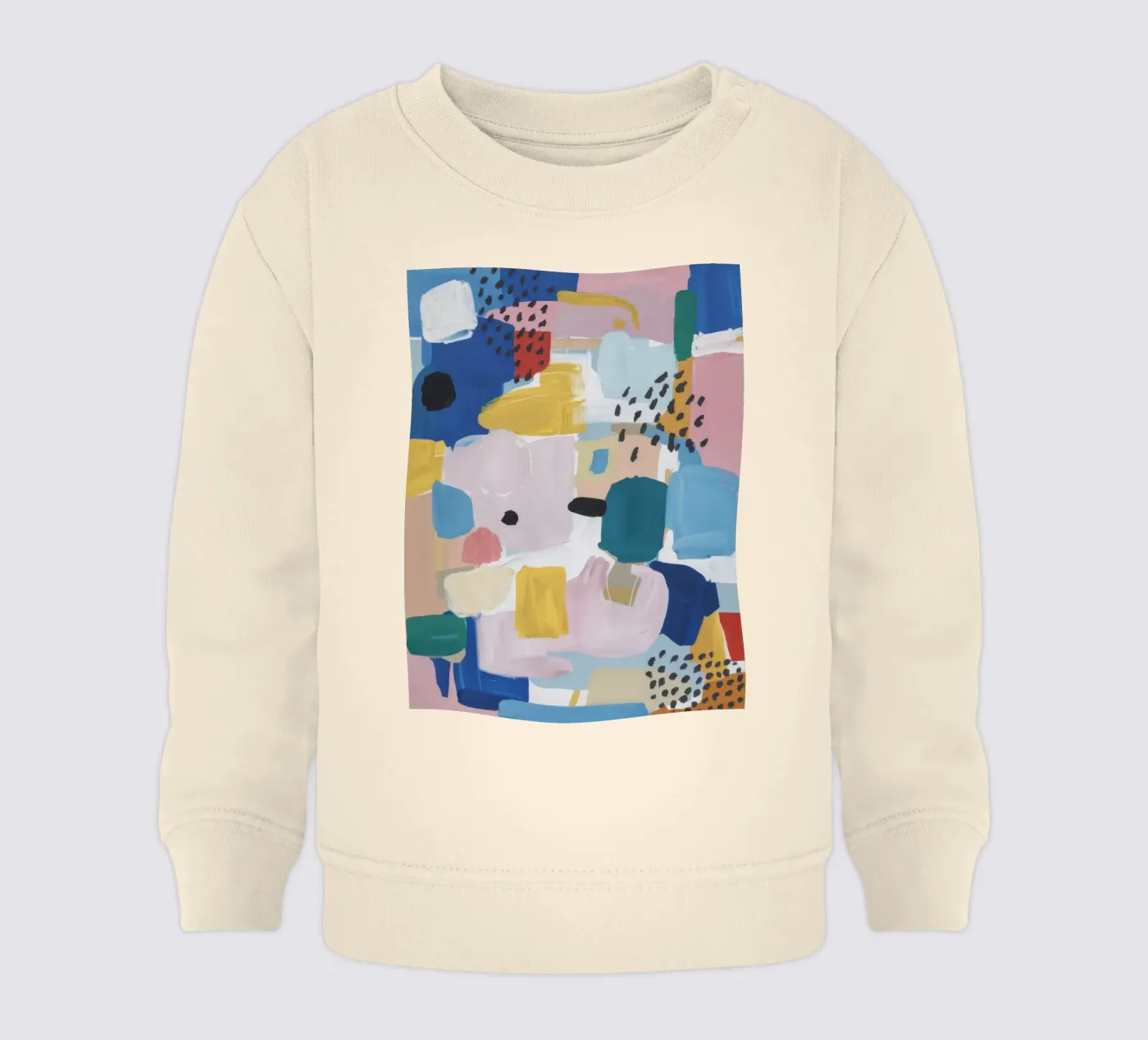 Patchwork abstrait texturé sweat pour bébé de Solace Light