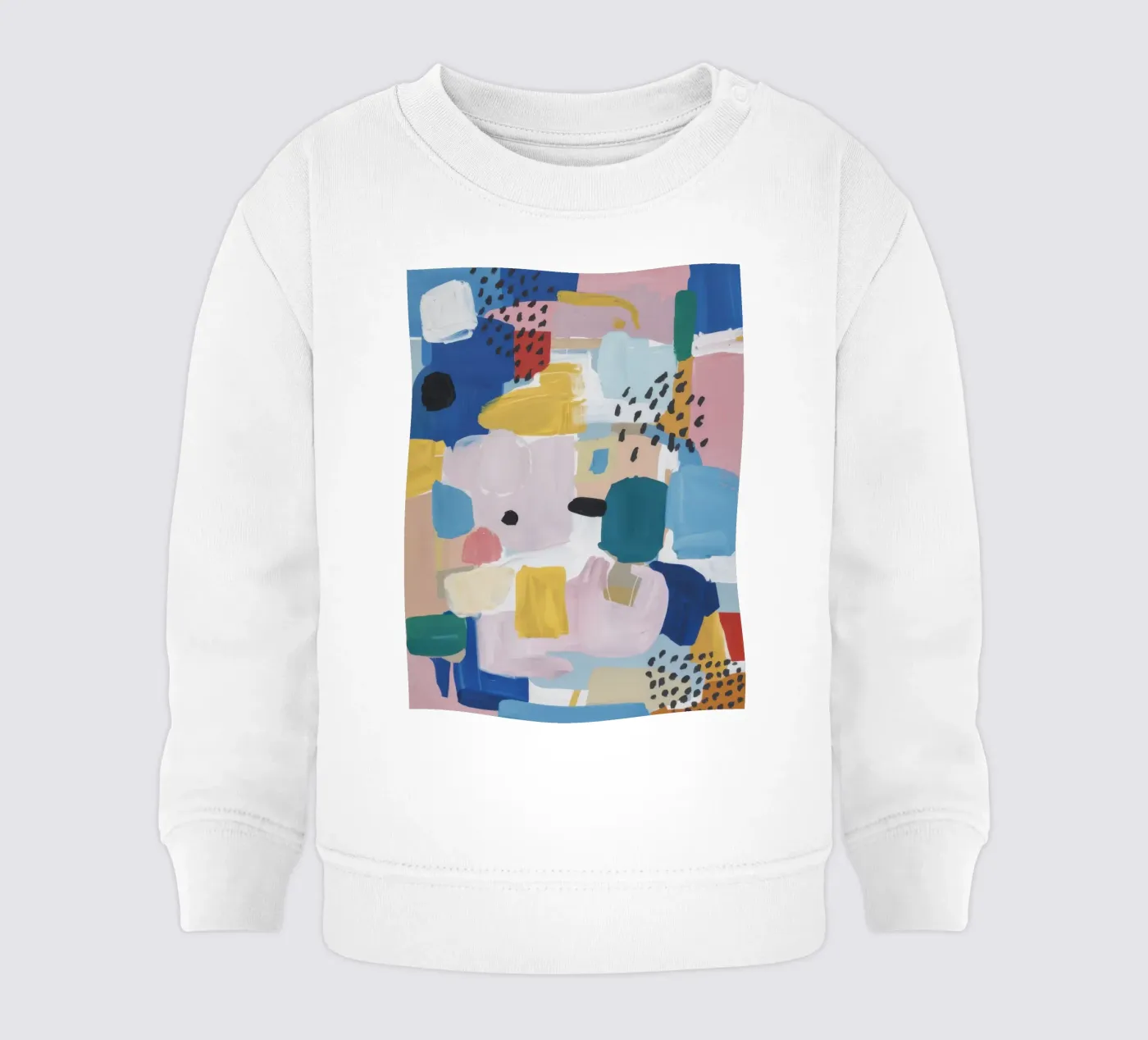 Patchwork abstrait texturé sweat pour bébé de Solace Light