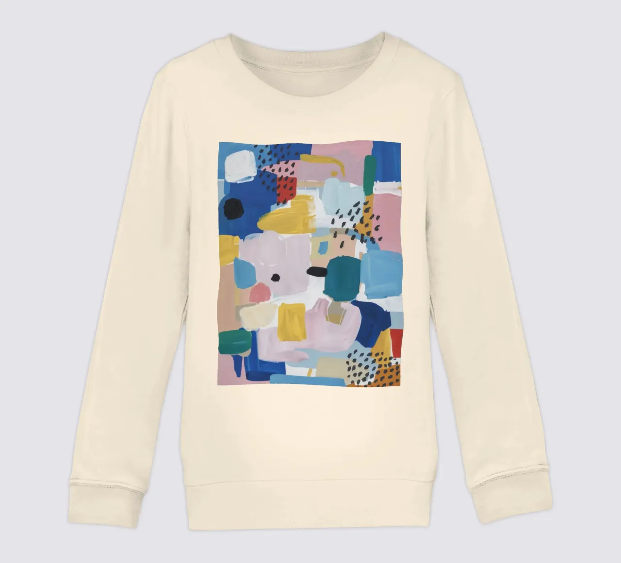 Gestructureerd abstract patchwork kinder sweatshirt van Solace Light