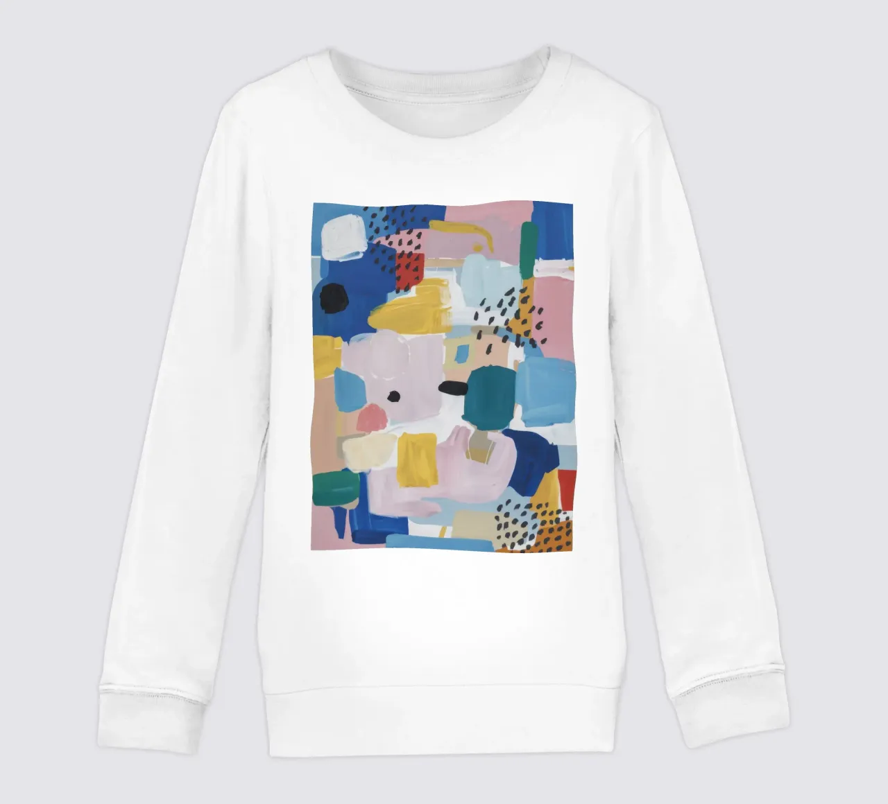 Gestructureerd abstract patchwork kinder sweatshirt van Solace Light