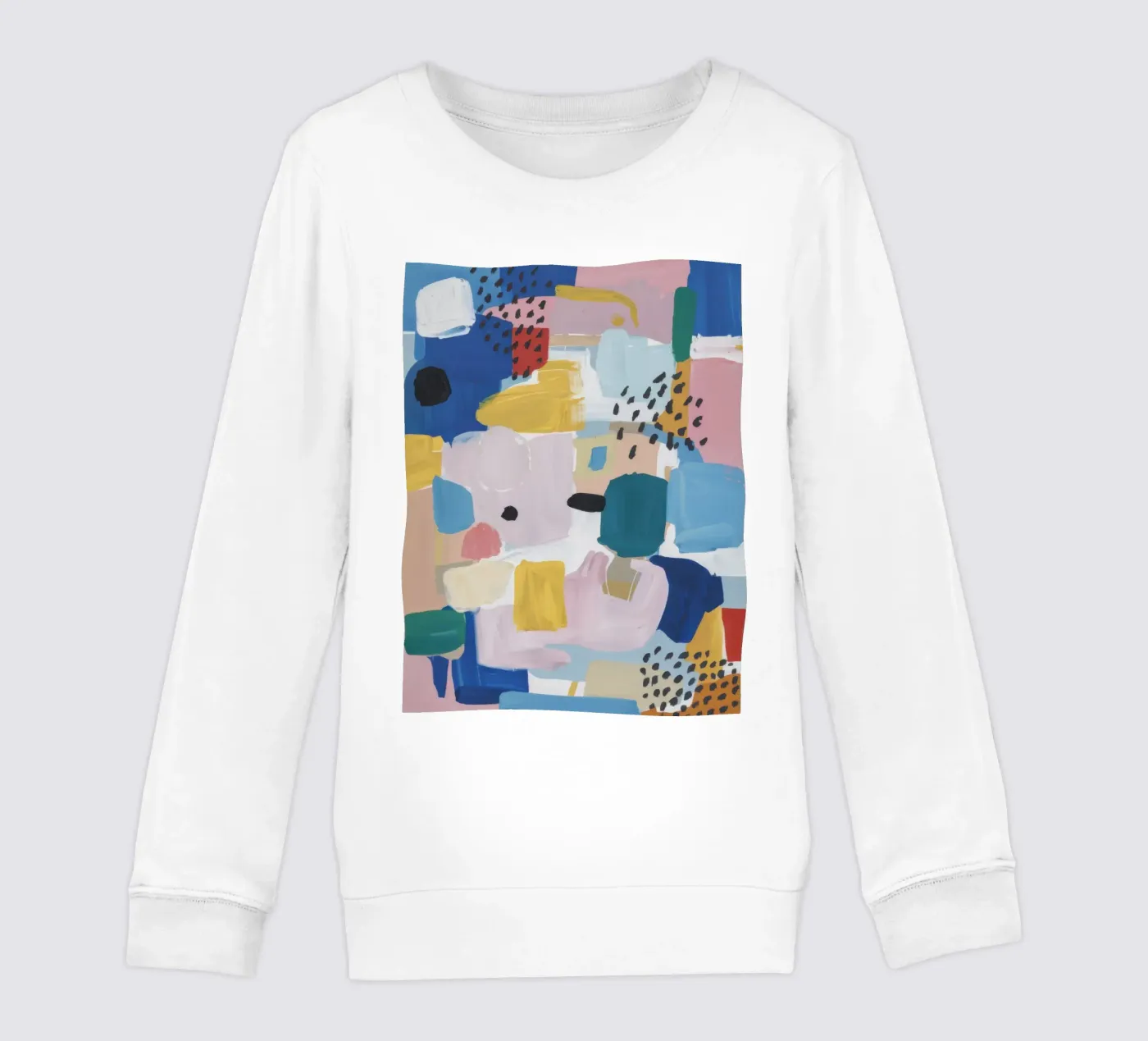 Patchwork astratto strutturato felpa bambino da Solace Light