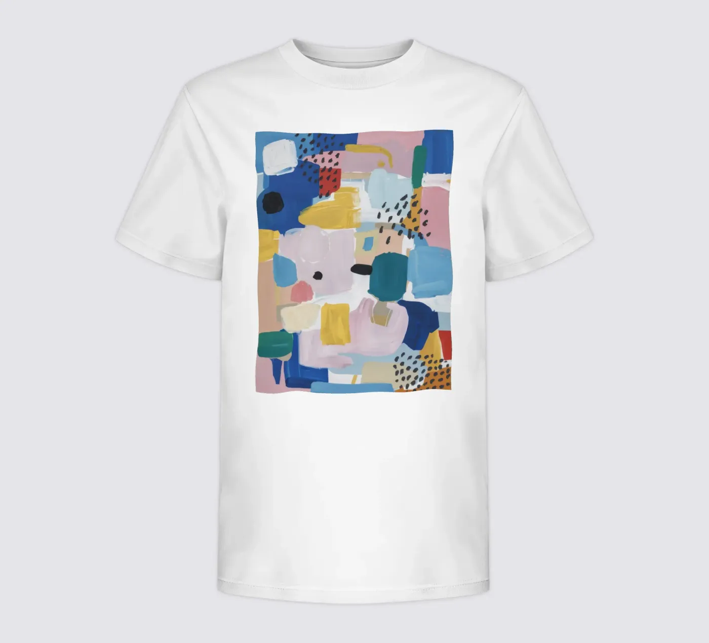 Textured Abstract Patchwork Kinder T-Shirt von Solace Light