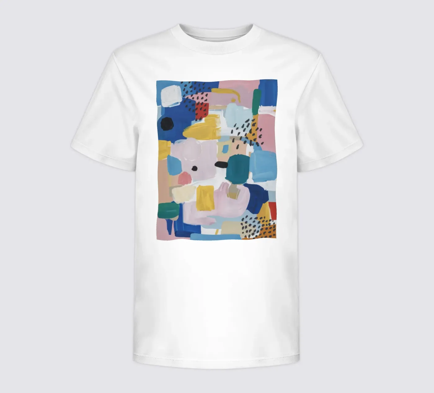 Textured Abstract Patchwork Kinder T-Shirt von Solace Light