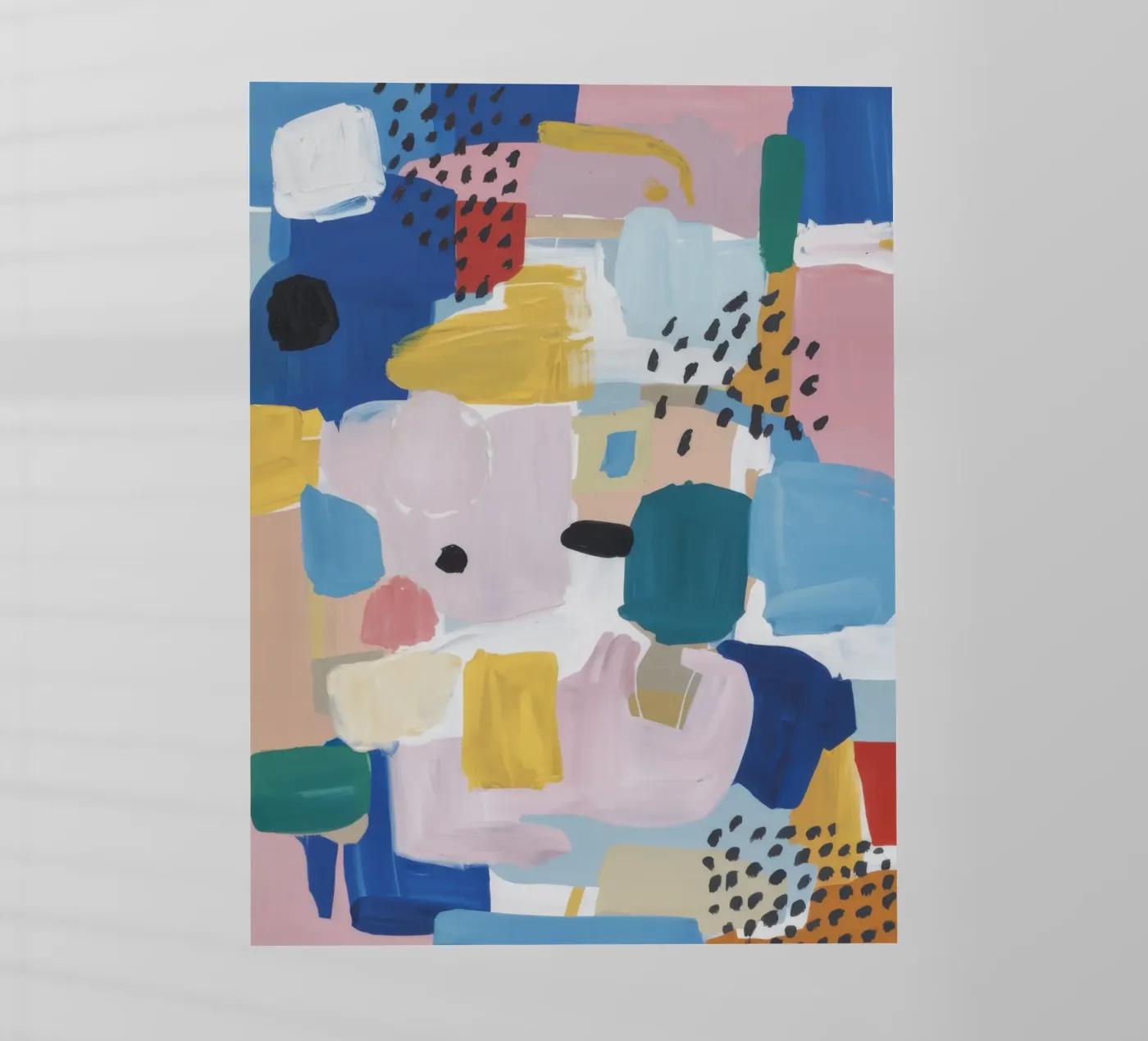 Patchwork astratto strutturato pellicola backlit da Solace Light