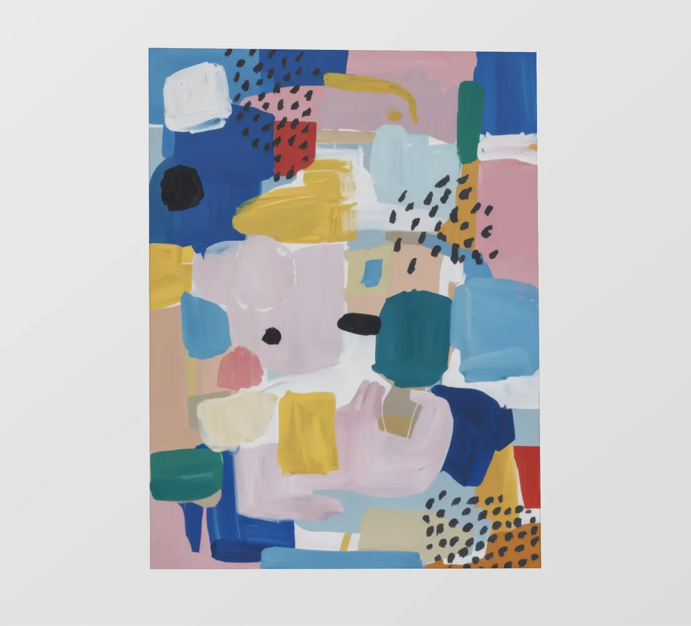 Gestructureerd abstract patchwork fotobehang van Solace Light