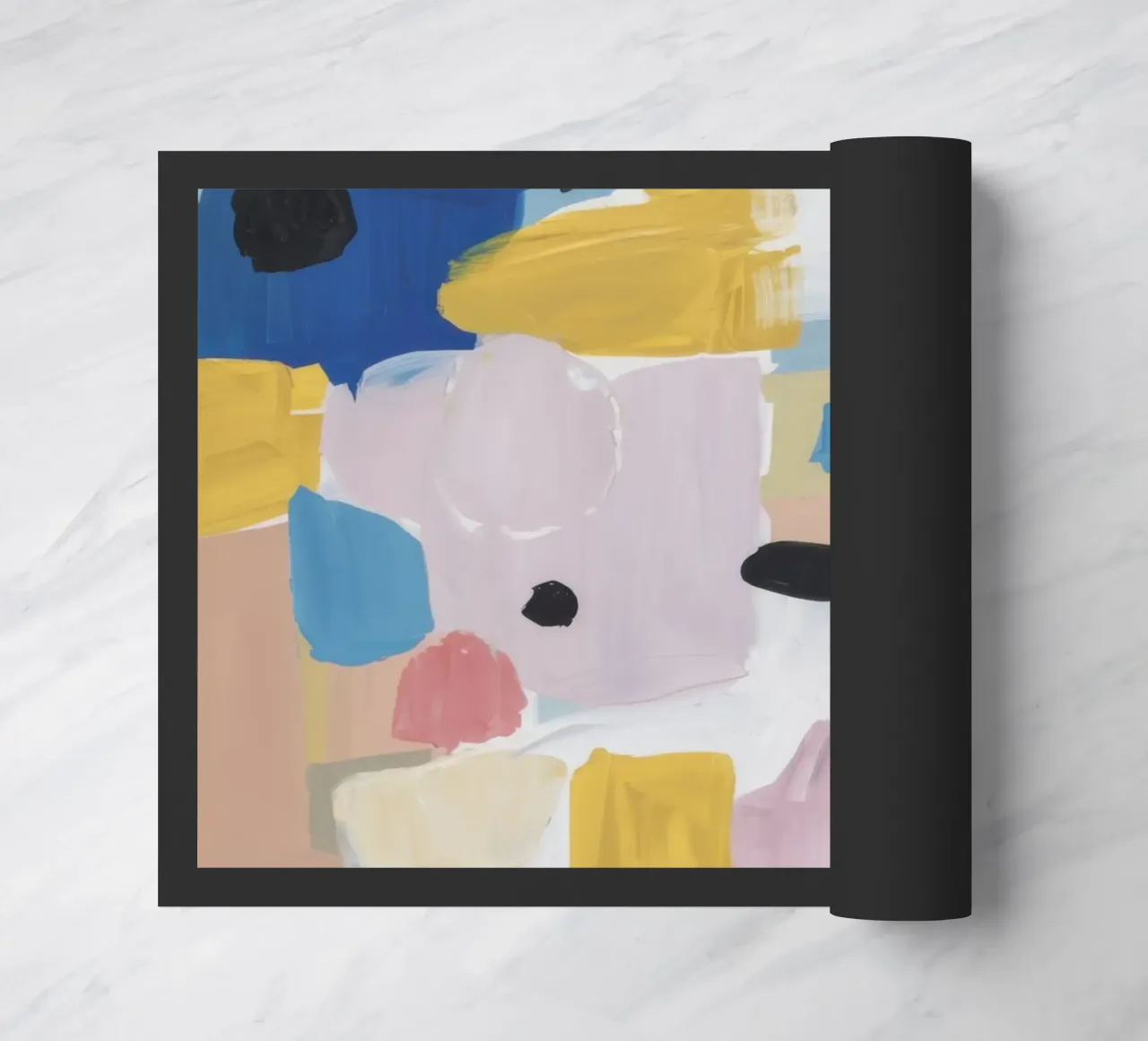 Patchwork abstrait texturé paillasson de Solace Light