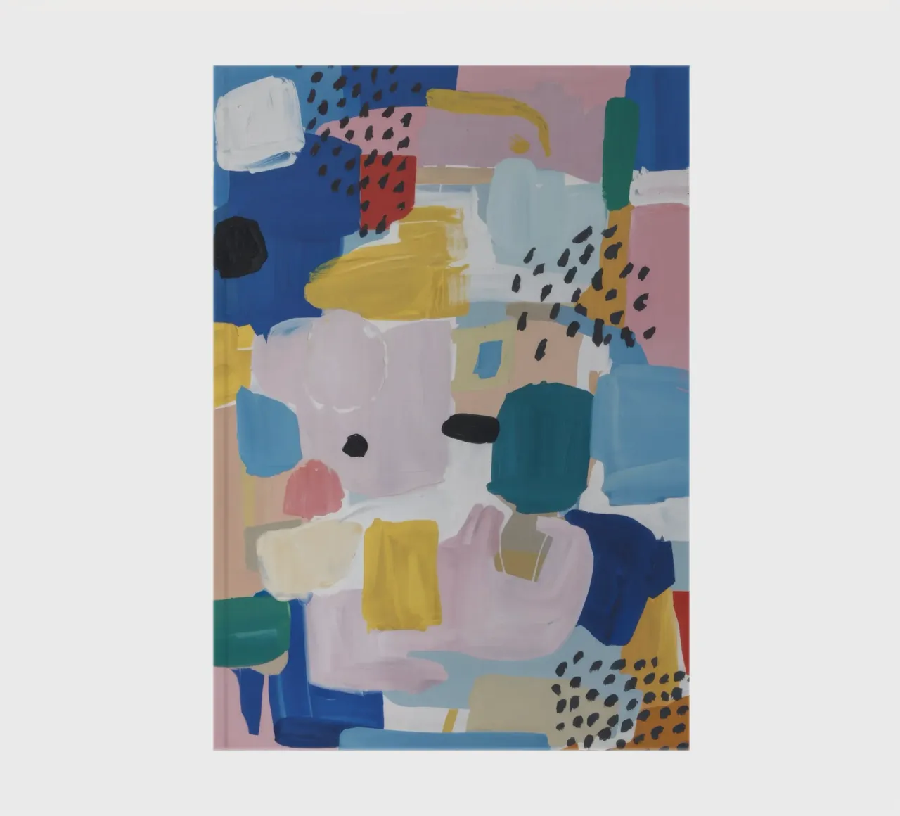 Textured Abstract Patchwork notebook by Solace Light