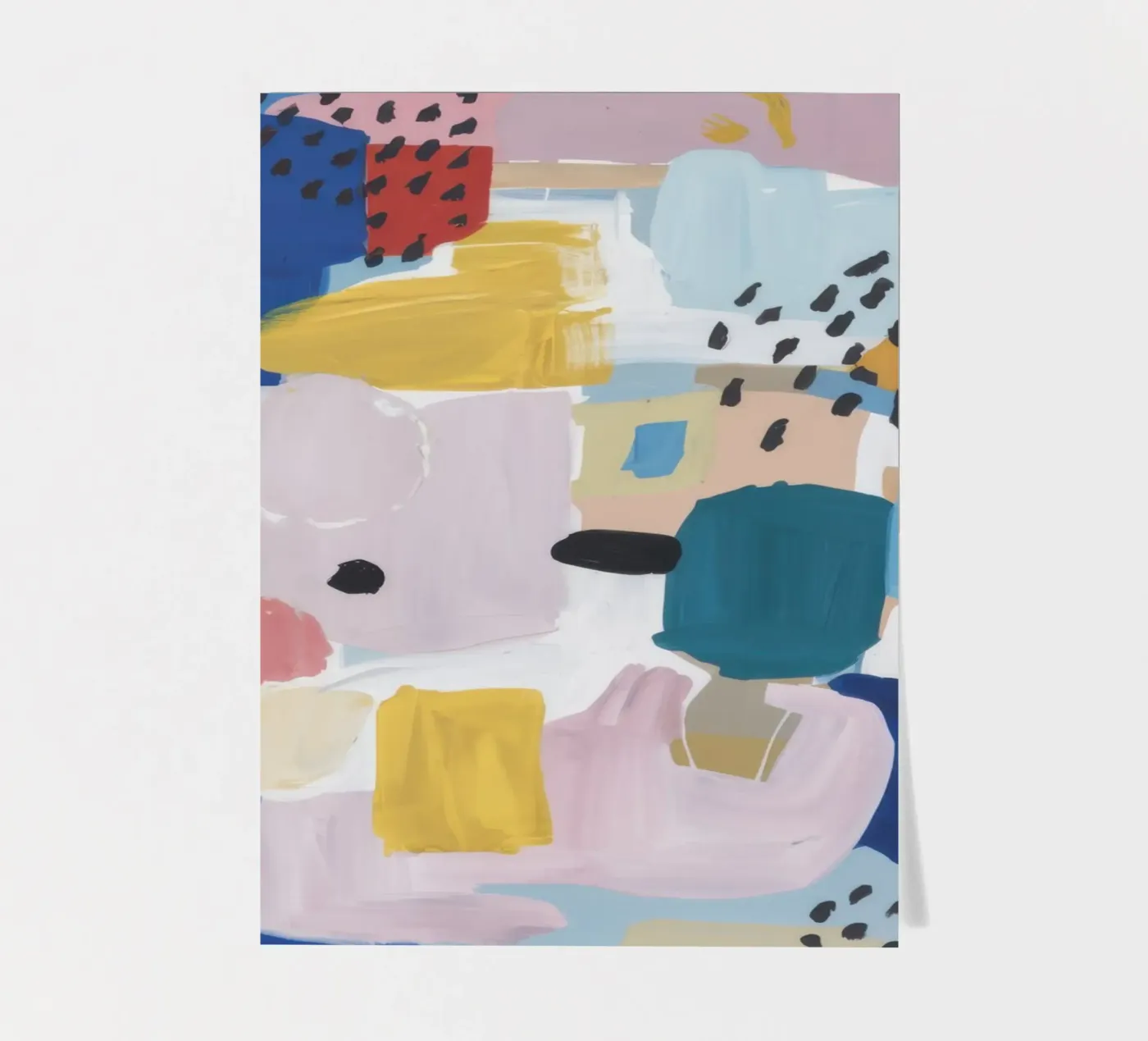 Textured Abstract Patchwork sticker sheet by Solace Light