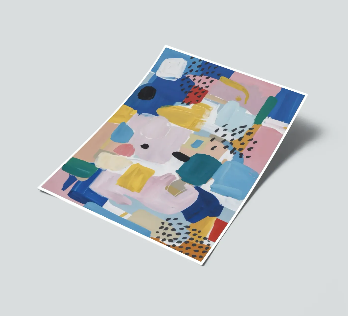 Textured Abstract Patchwork sticker sheet by Solace Light
