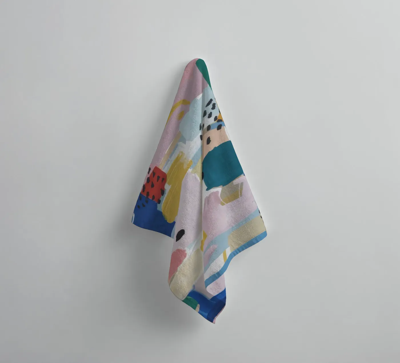 Textured Abstract Patchwork serviette de bain de Solace Light