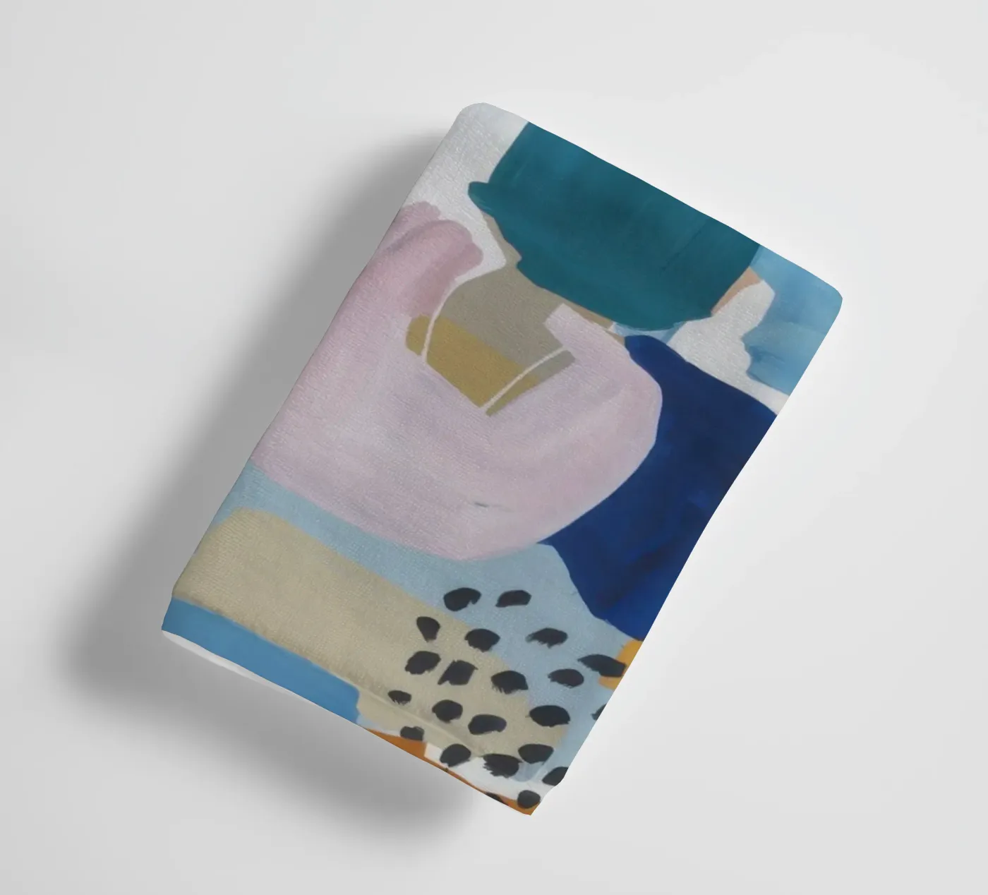 Textured Abstract Patchwork towel by Solace Light