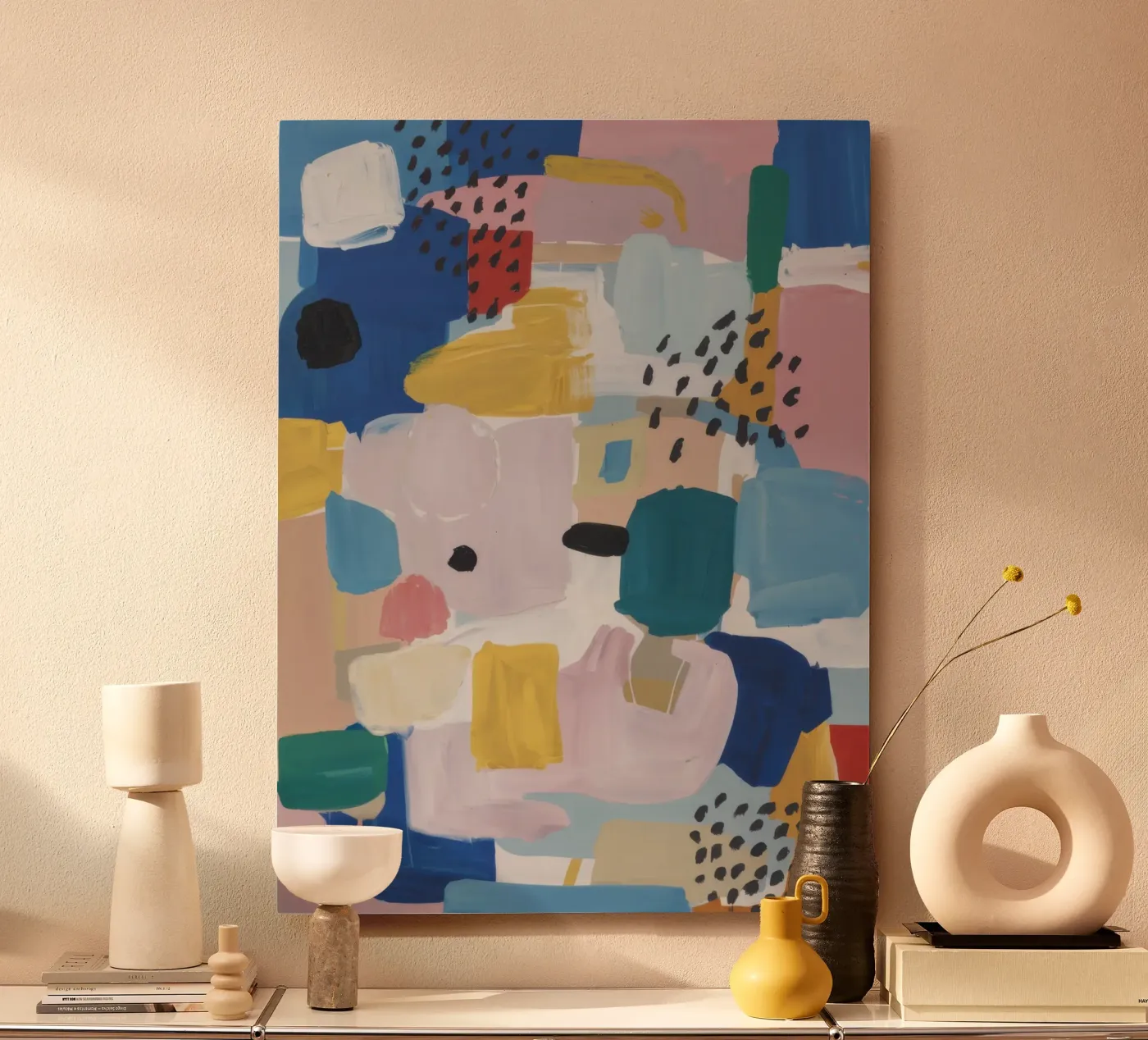 Textured Abstract Patchwork forex plate by Solace Light