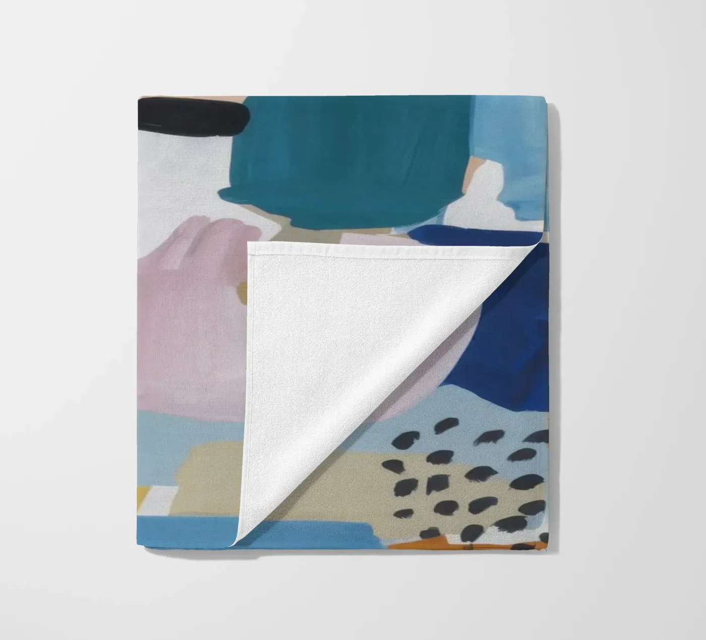 Patchwork abstrait texturé serviette de plage de Solace Light