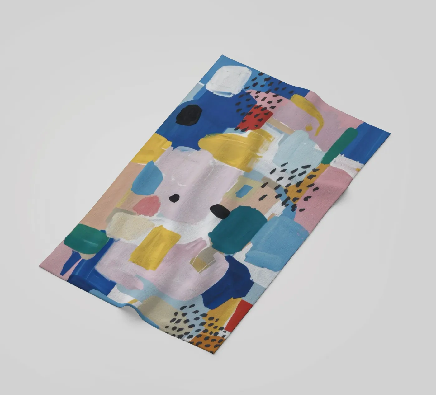 Patchwork abstrait texturé serviette de plage de Solace Light