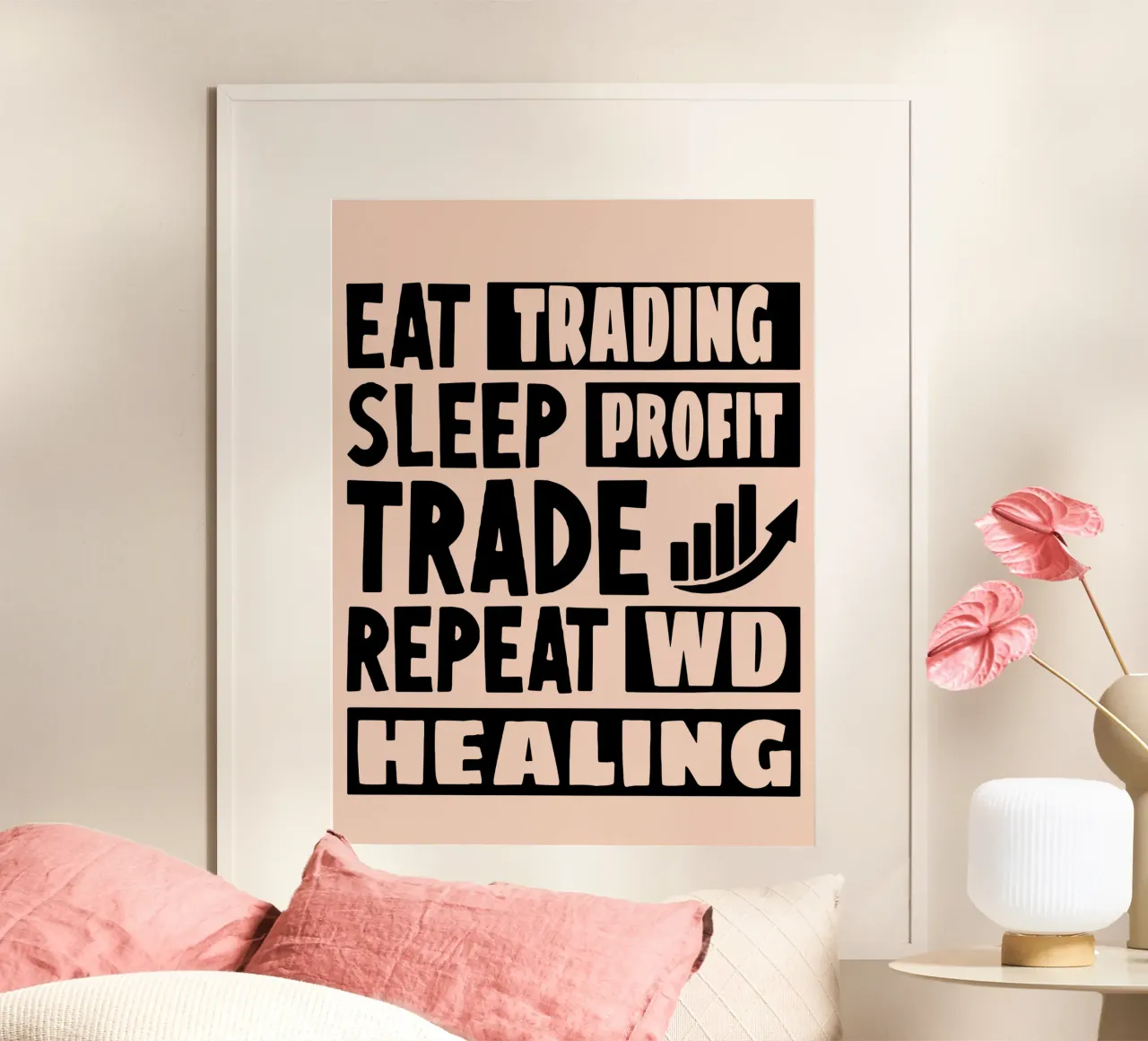 Mangiare Trading Dormire Profitto poster da Gunawan Rb