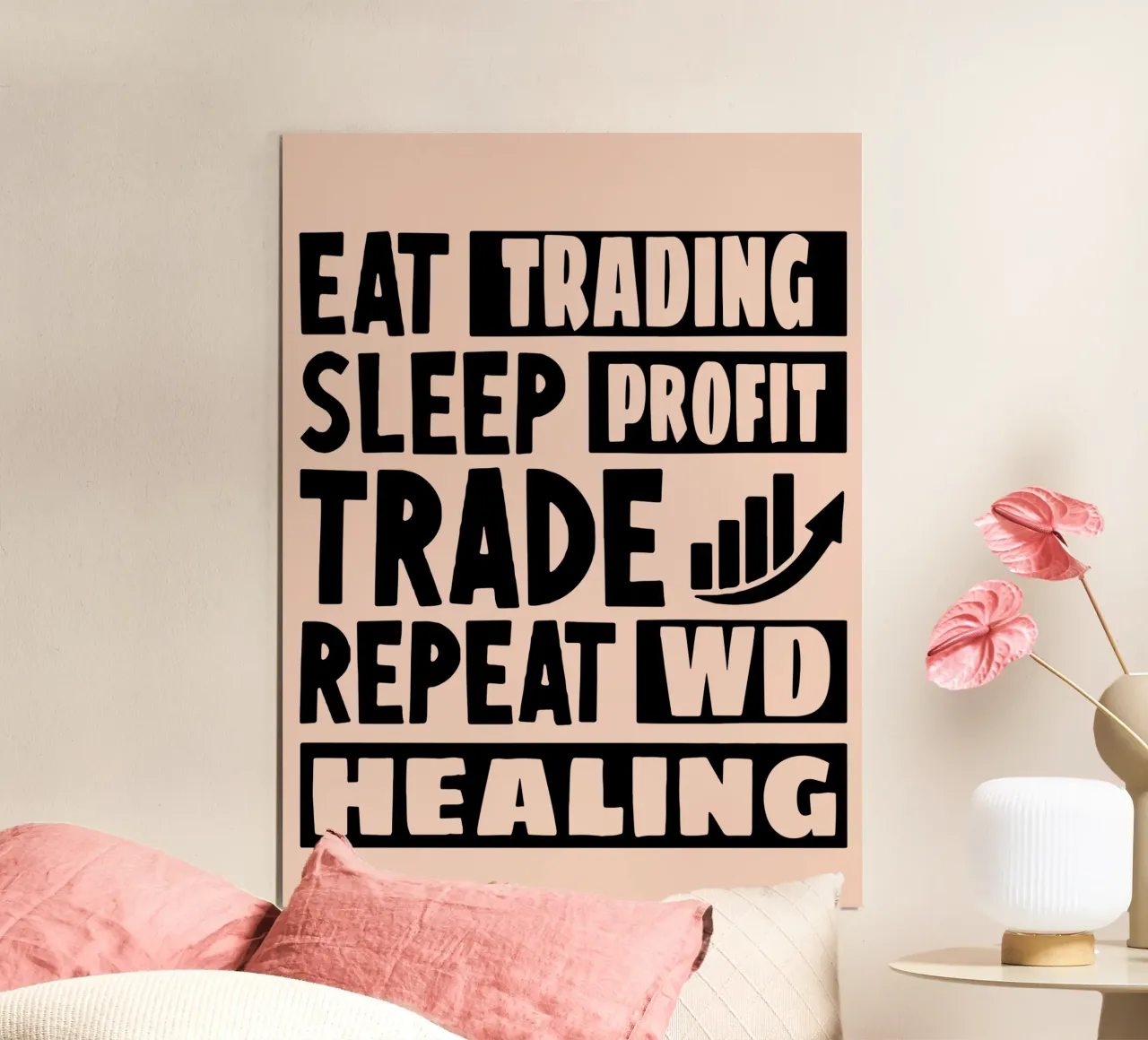 Mangiare Trading Dormire Profitto poster da Gunawan Rb