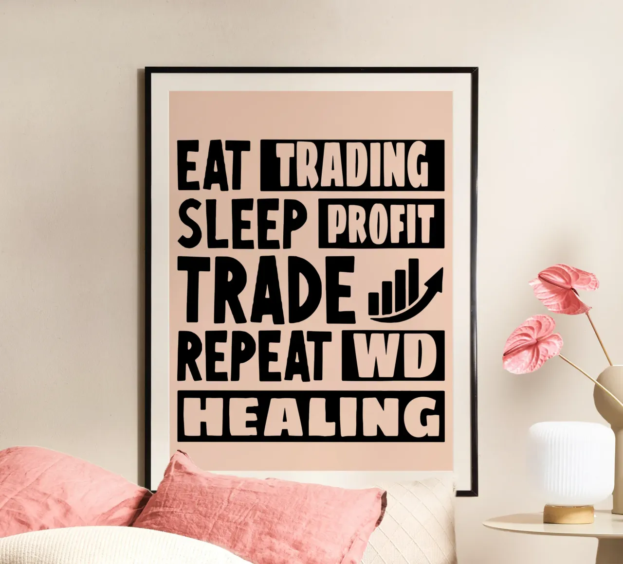 Mangiare Trading Dormire Profitto poster da Gunawan Rb