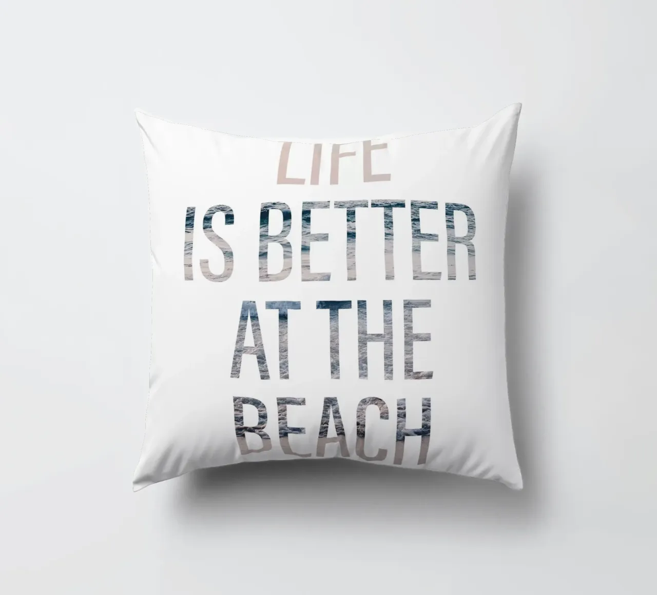 Beach Vibes - La vita è migliore cuscino da Whole©