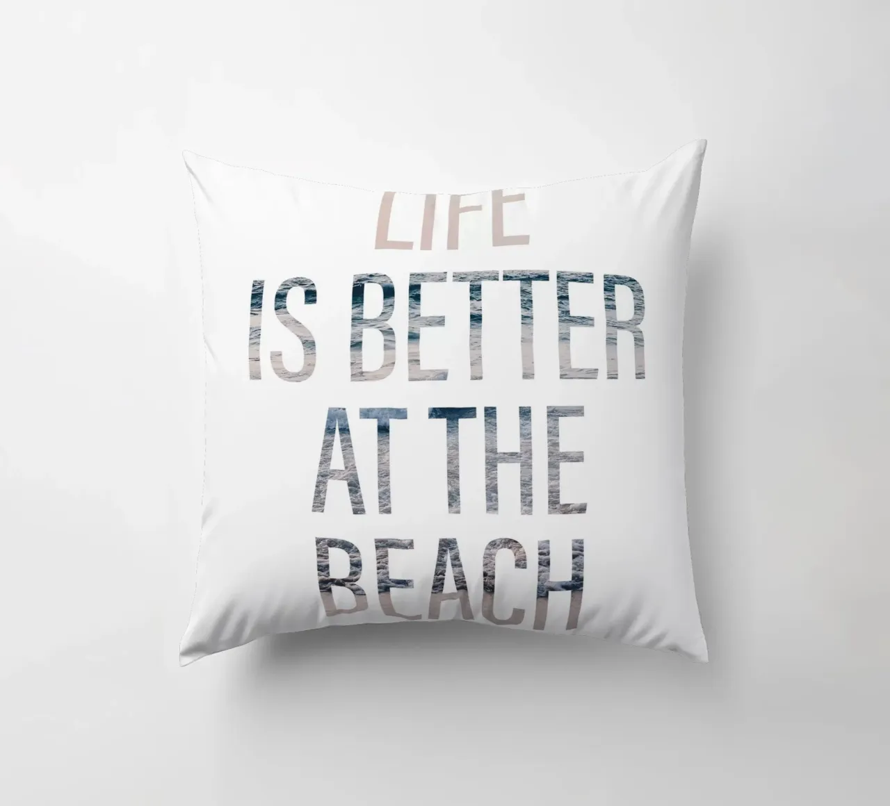 Beach Vibes - La vita è migliore cuscino da Whole©