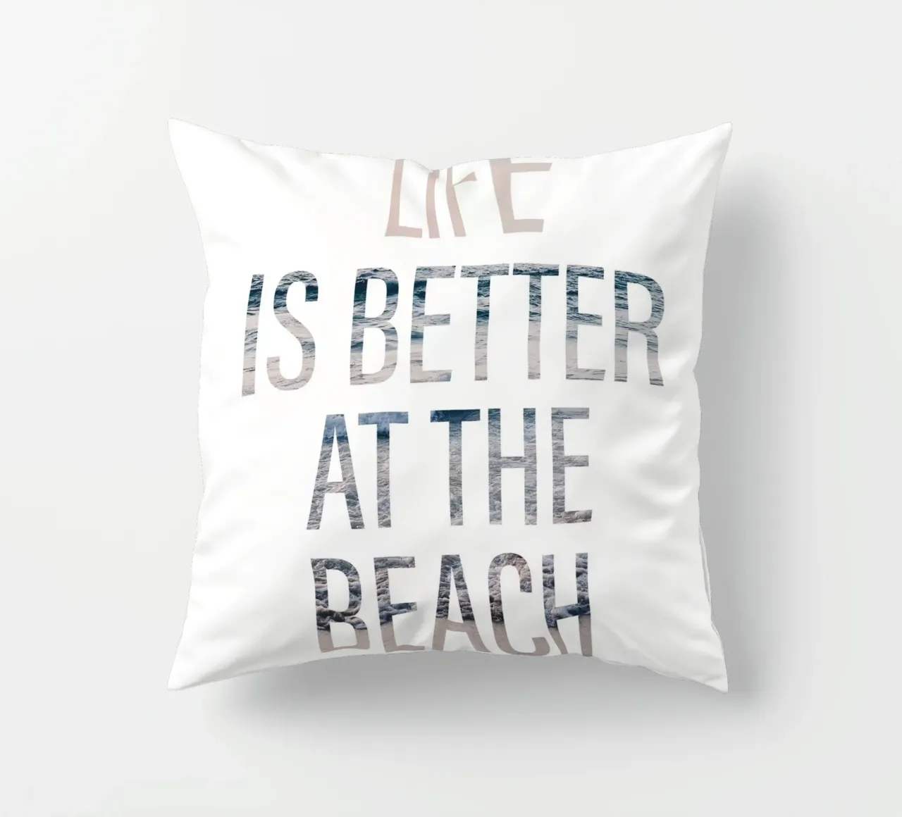 Beach Vibes - La vita è migliore cuscino da Whole©