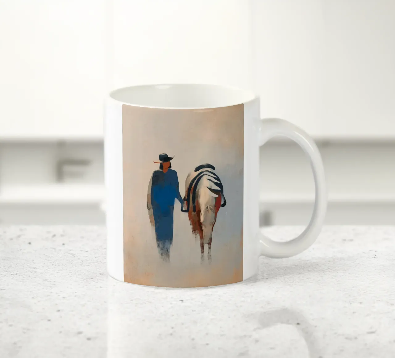 Side by Side ceramic mug by Solenne West