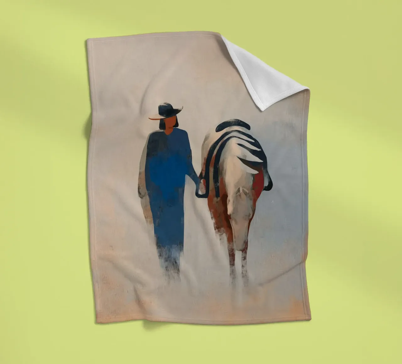 Side by Side fleece blanket by Solenne West