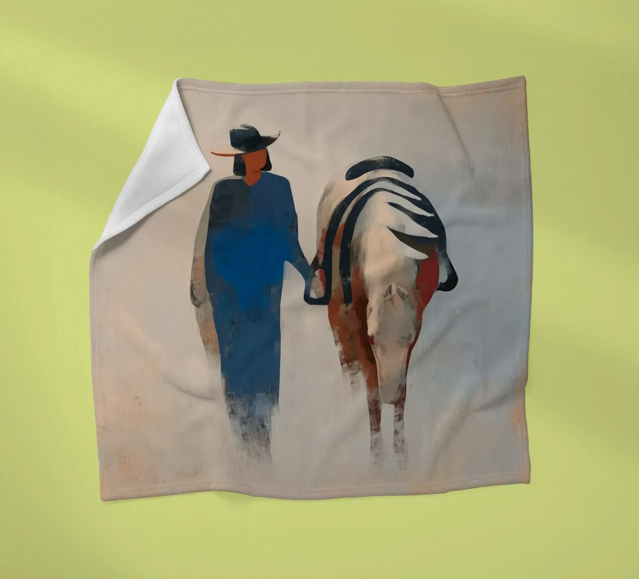 Side by Side fleece blanket by Solenne West