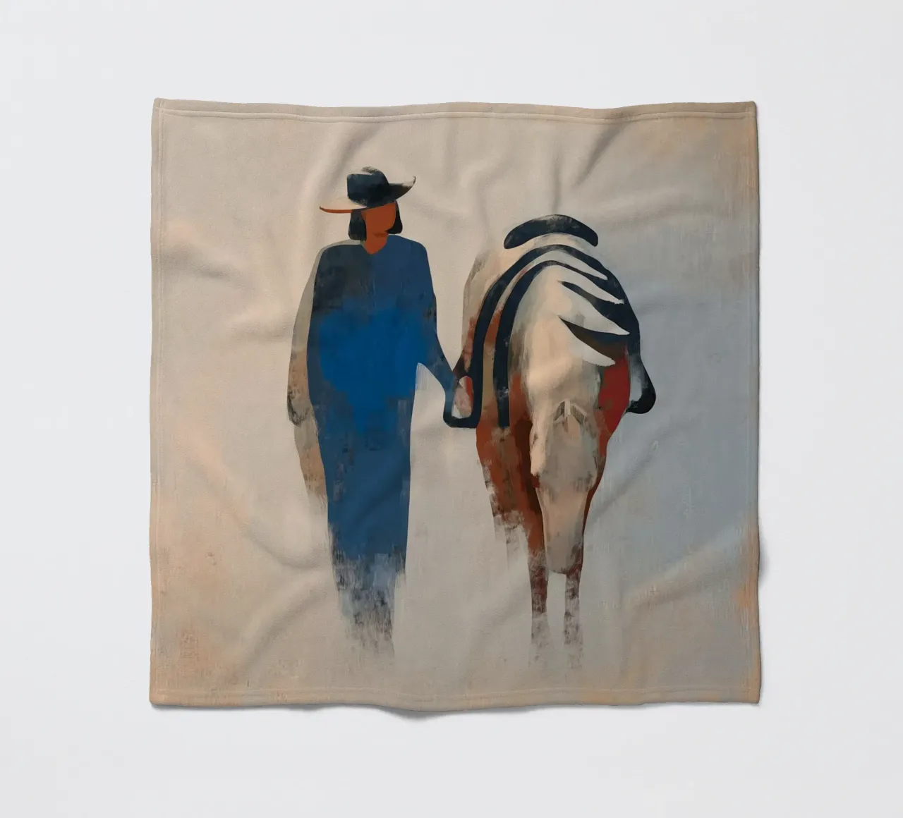 Side by Side fleece blanket by Solenne West