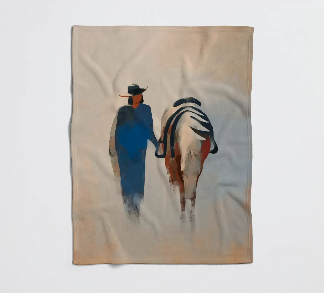 Side by Side fleece blanket by Solenne West
