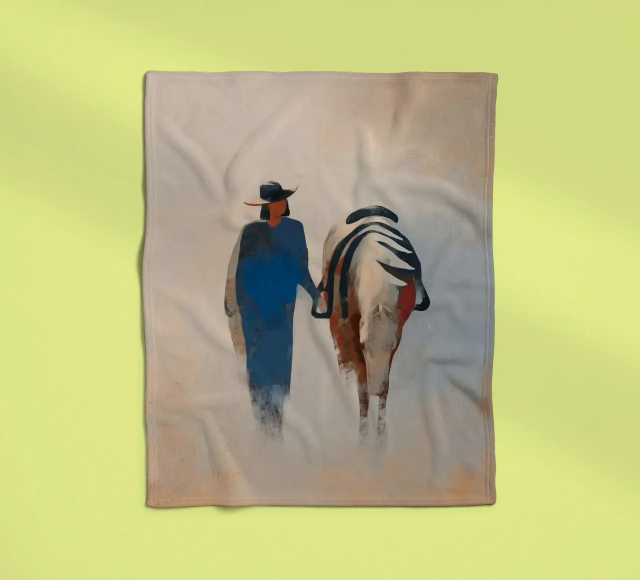 Side by Side fleece blanket by Solenne West