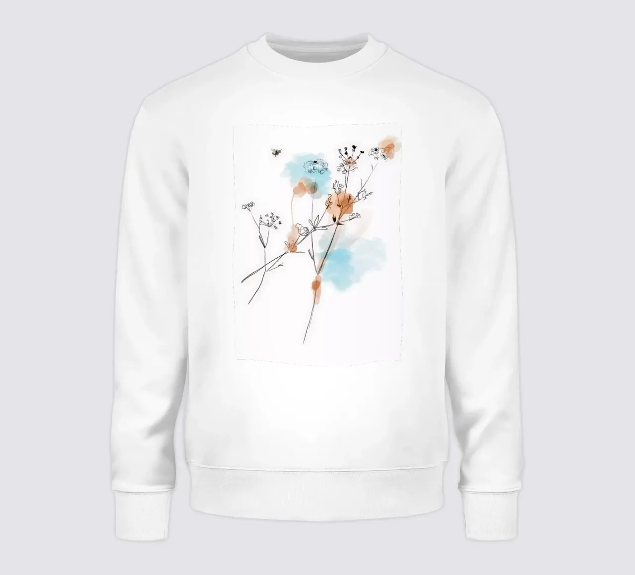 Summer meadow sweatshirt by SaraRosenbaum