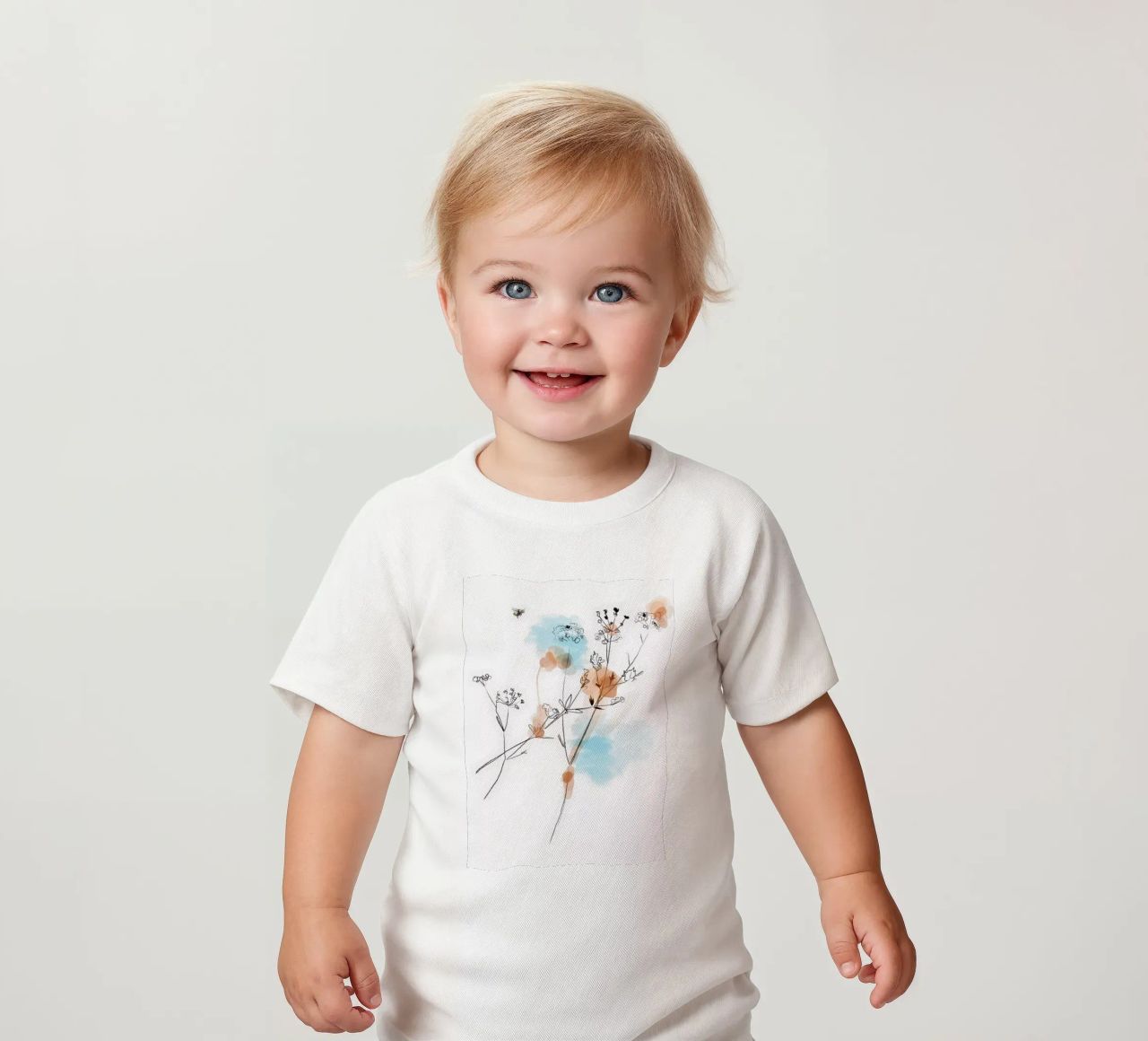 Sommerwiese Baby T-Shirt von SaraRosenbaum
