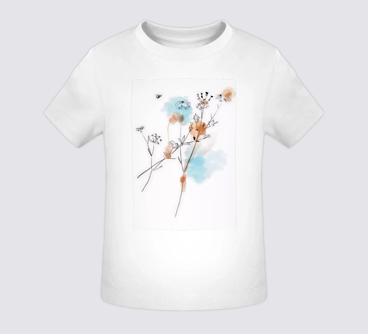 Sommerwiese Baby T-Shirt von SaraRosenbaum