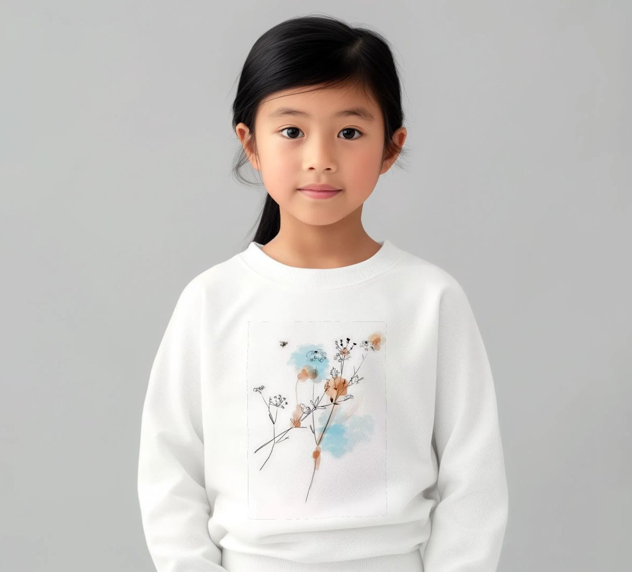 Sommerwiese Kinder Sweatshirt von SaraRosenbaum