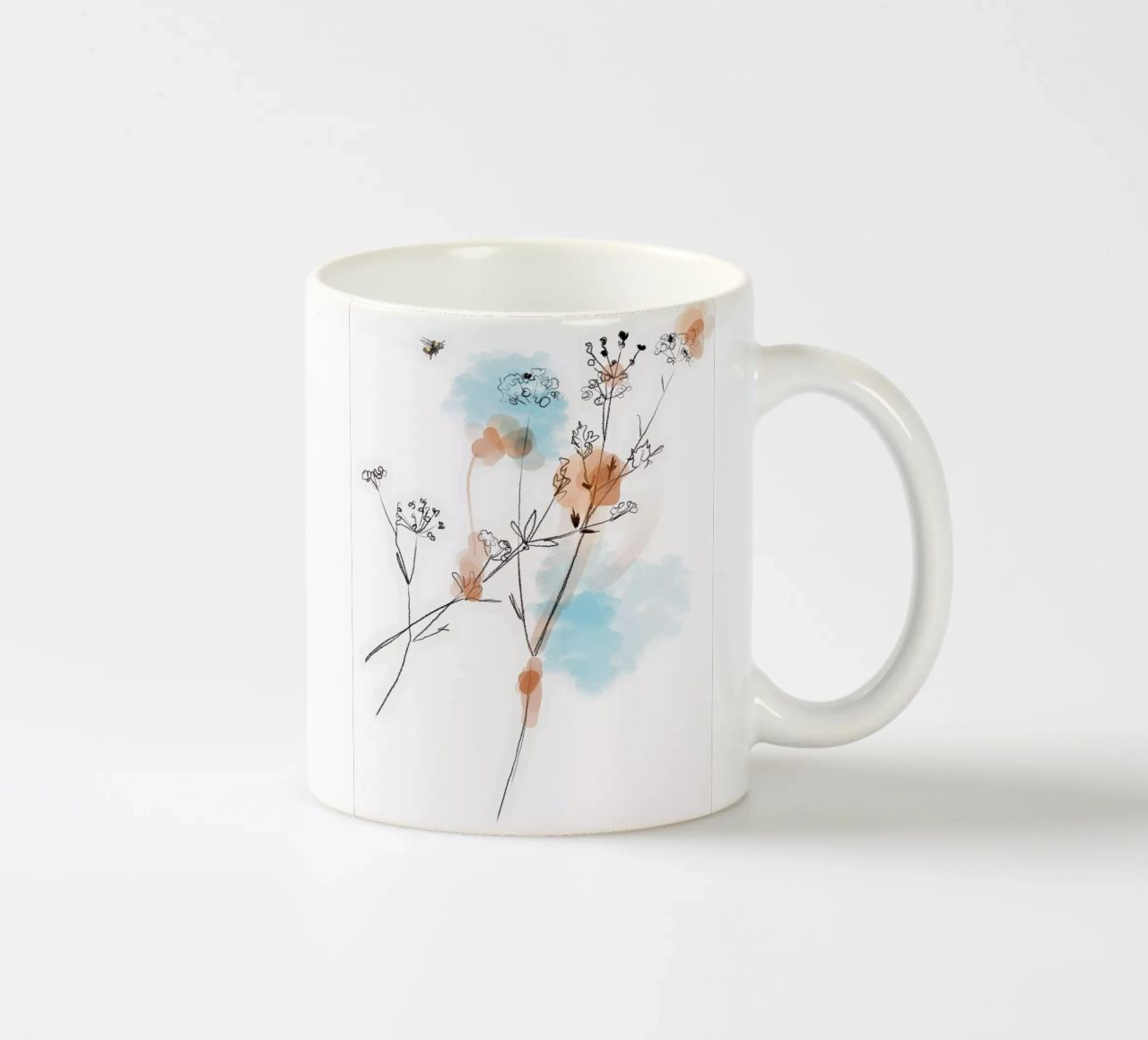 Sommerwiese Keramik Tasse von SaraRosenbaum
