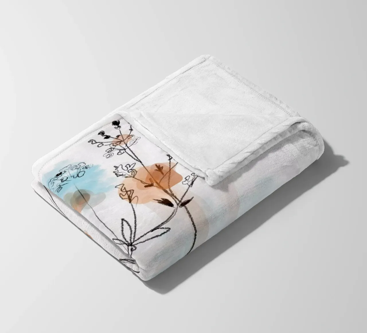 Summer meadow fleece blanket by SaraRosenbaum