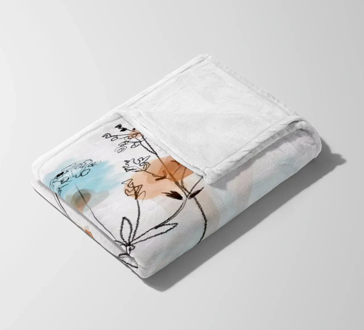 Summer meadow fleece blanket by SaraRosenbaum