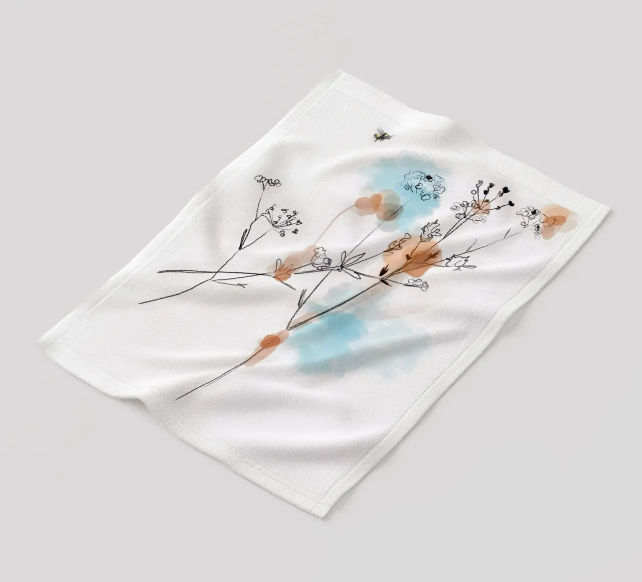 Summer meadow fleece blanket by SaraRosenbaum