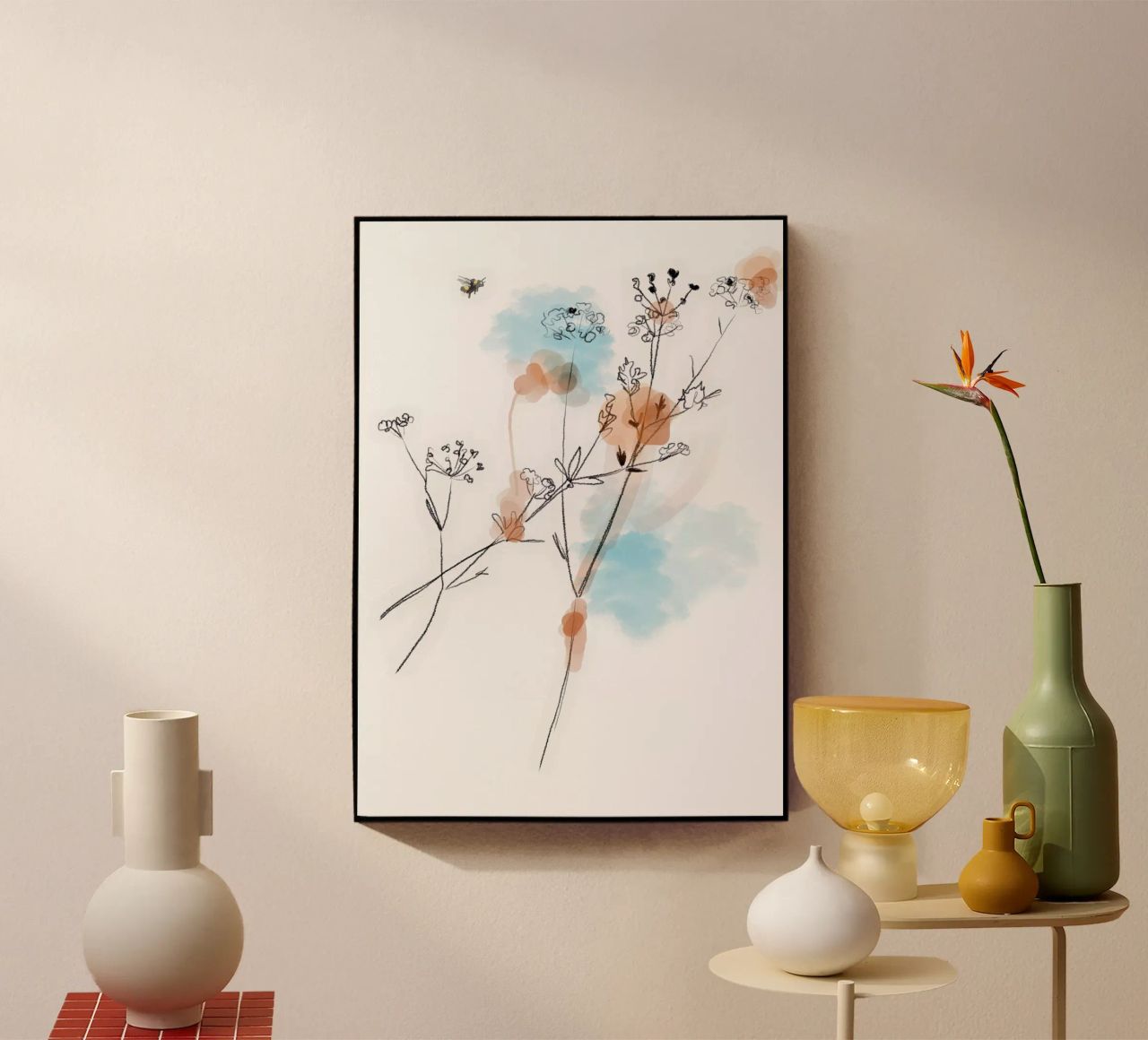 Sommerwiese Acryl-Glas von SaraRosenbaum