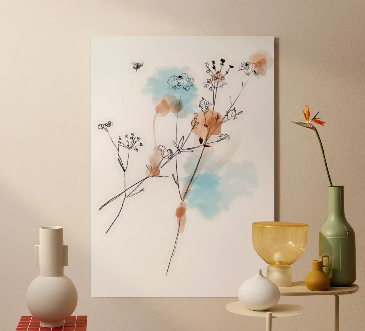 Sommerwiese Acryl-Glas von SaraRosenbaum