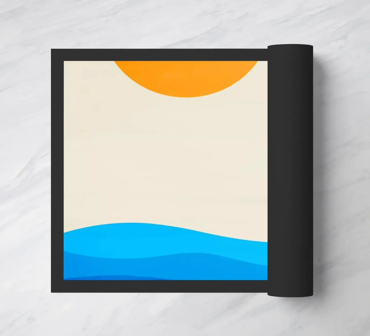 minimalist ocean landscape zerbino da edsonramosart