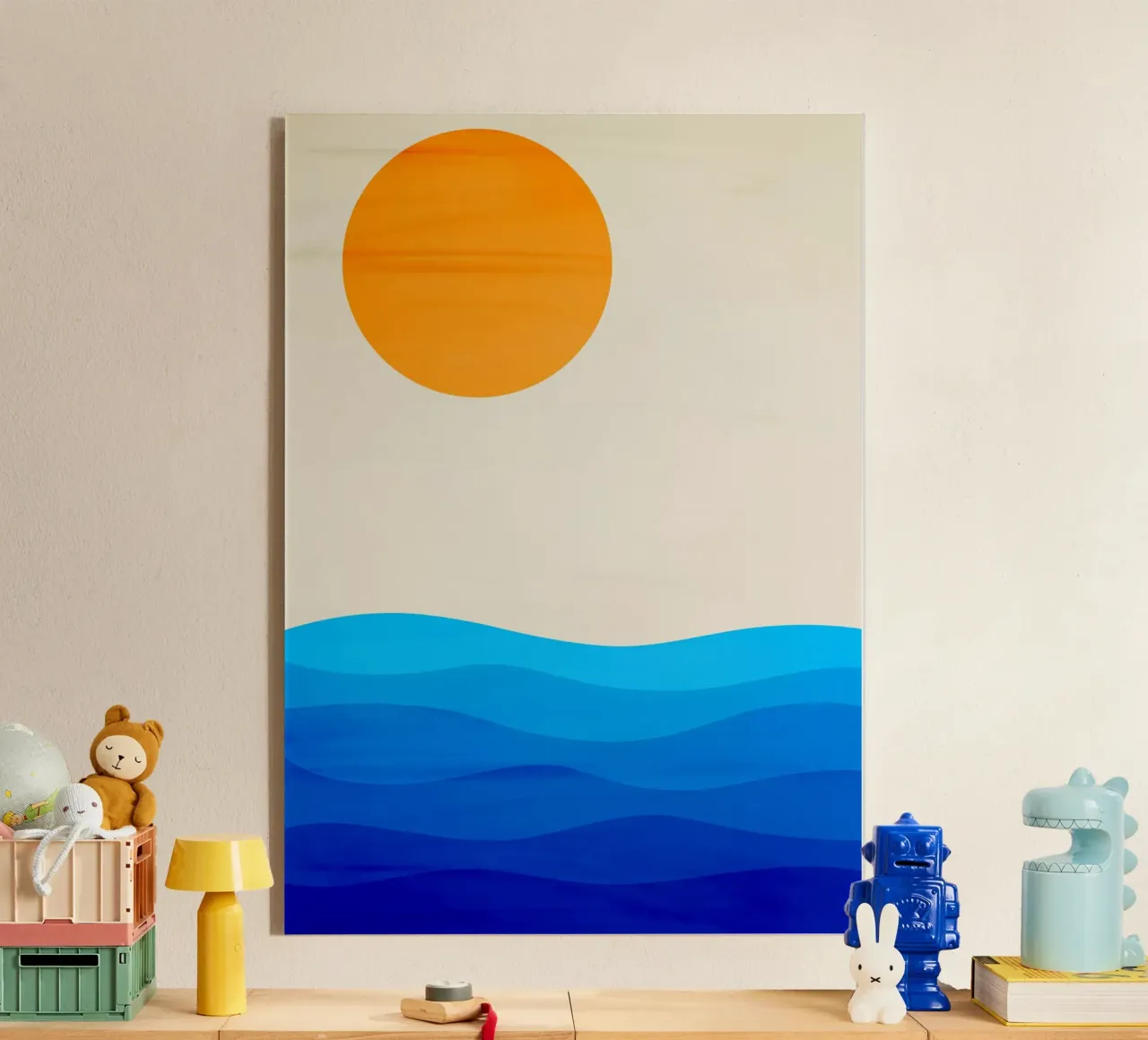 minimalist ocean landscape plexiglass da edsonramosart