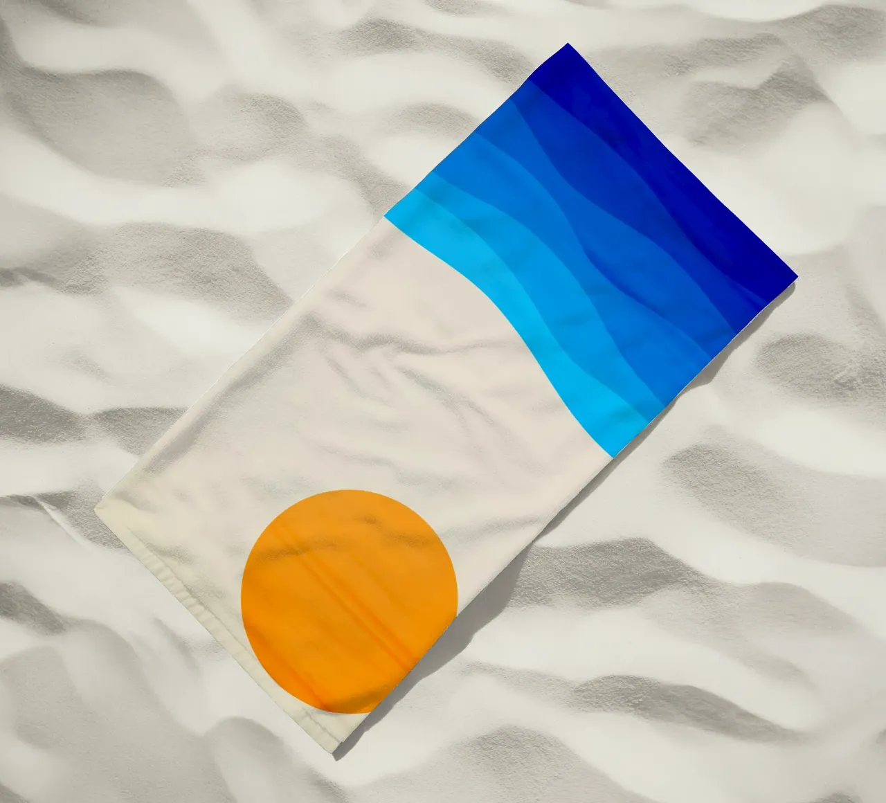 minimalist ocean landscape telo mare da edsonramosart