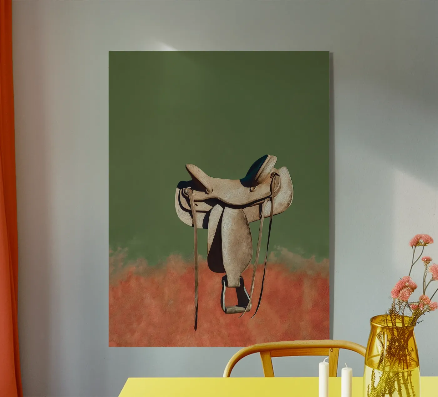 The Saddle acryl van Solenne West