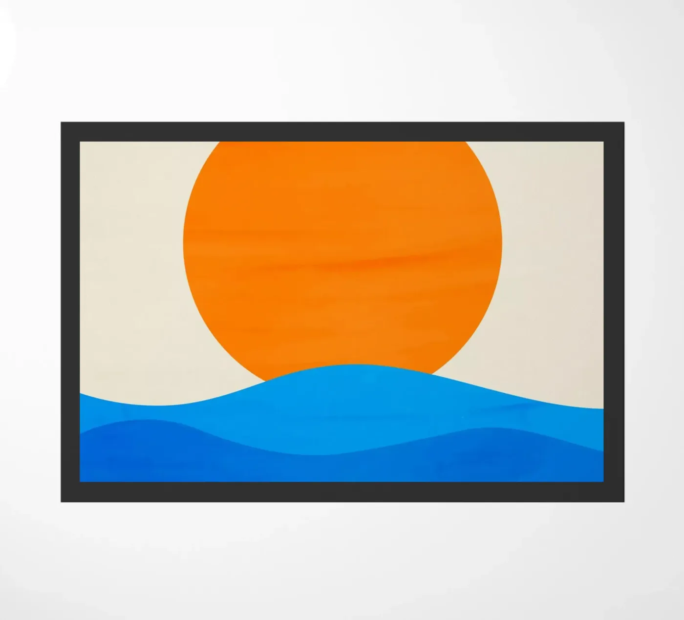 Sunset minimalist doormat by edsonramosart