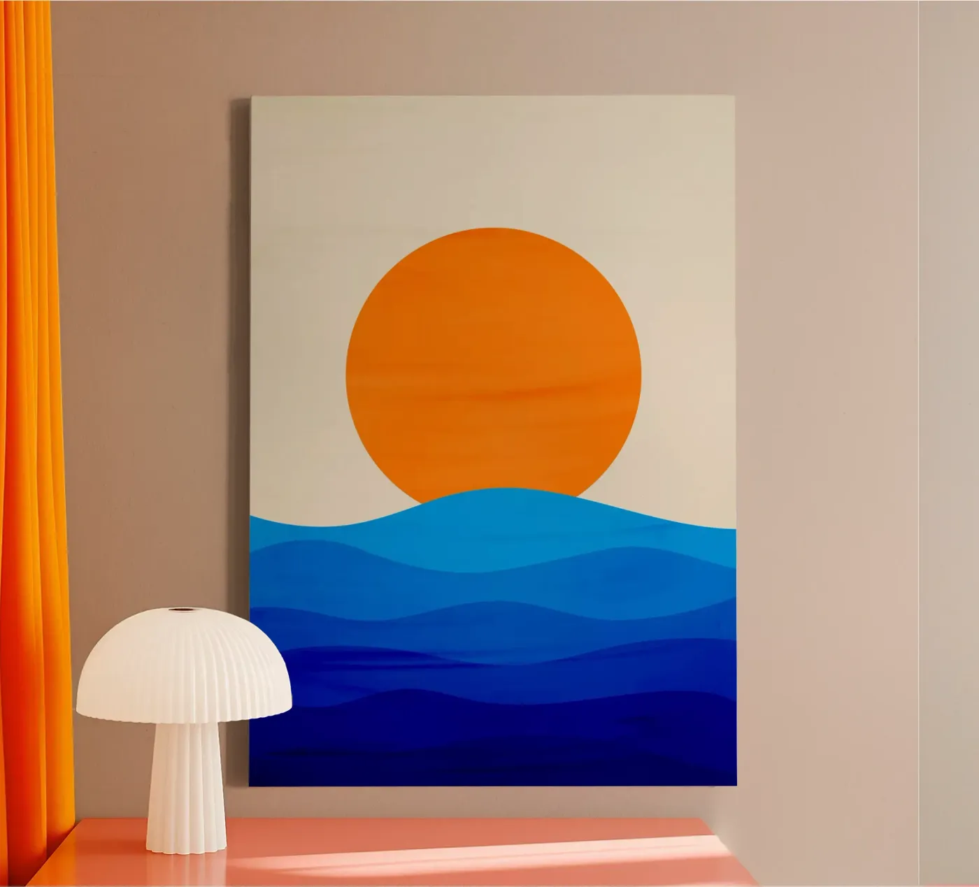 Sunset minimalist tela da edsonramosart