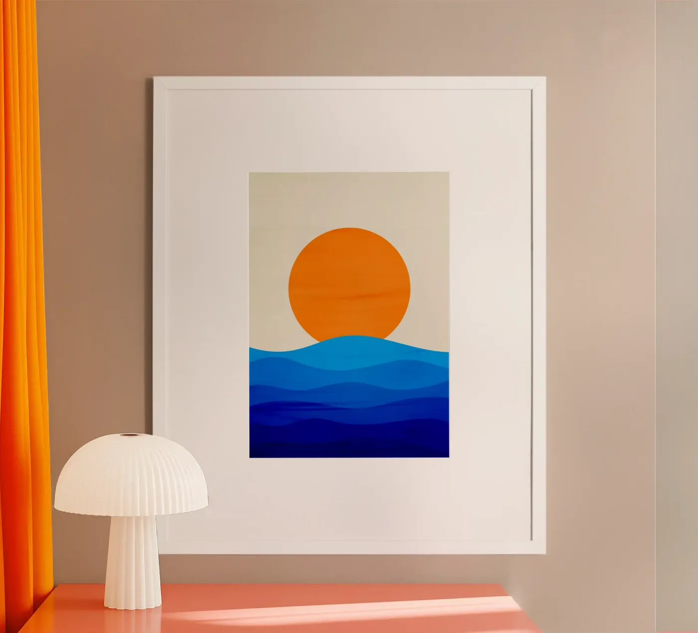 Sunset minimalist poster da edsonramosart