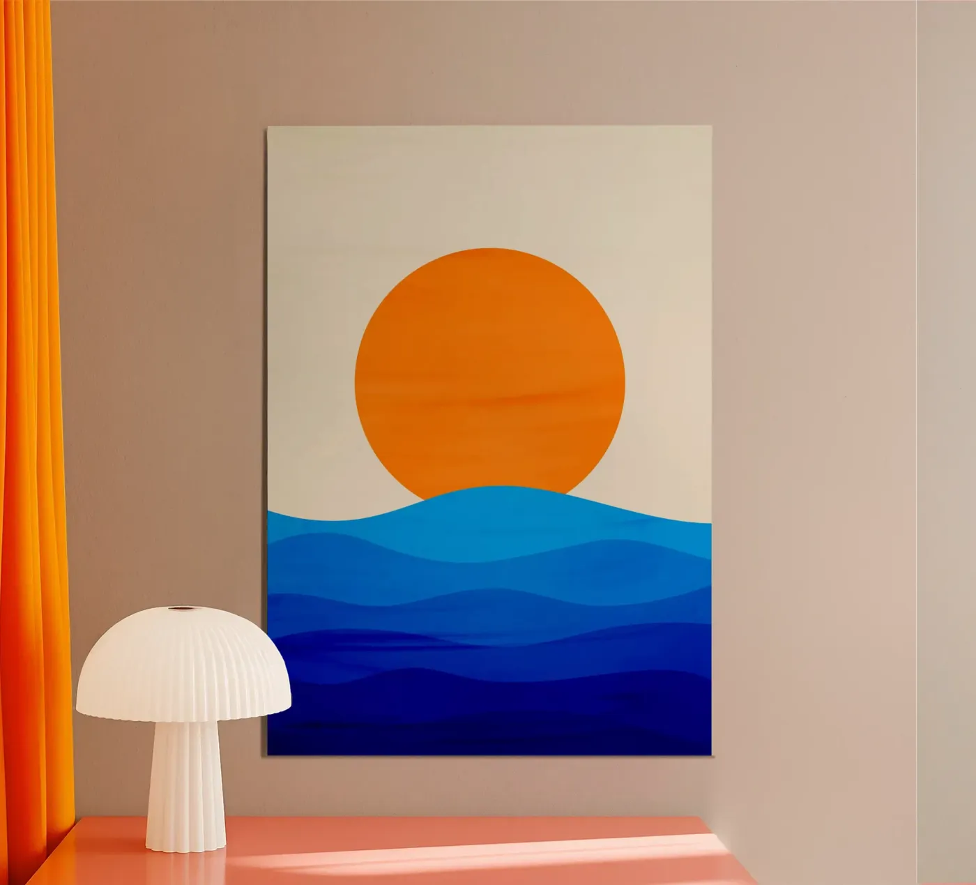 Sunset minimalist poster da edsonramosart