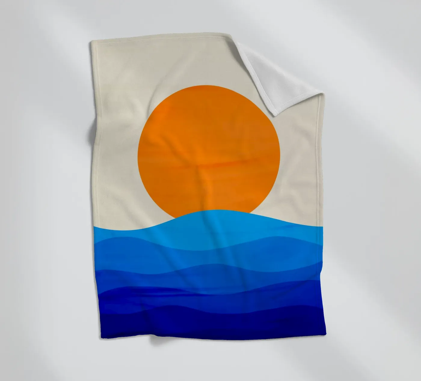 Sunset minimalist fleecedeken van edsonramosart