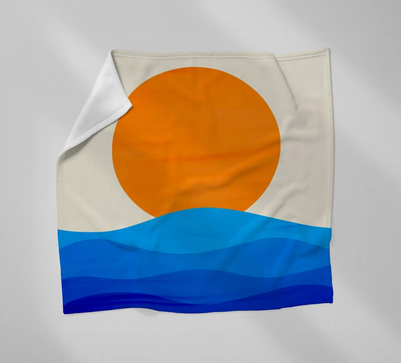 Sunset minimalist fleecedeken van edsonramosart